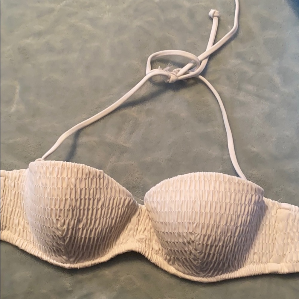 VS Pink White Bathing Suit Top